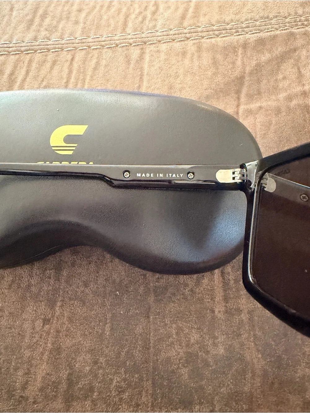 Carrera Men’s Black Sunglasses with Dark Lenses
